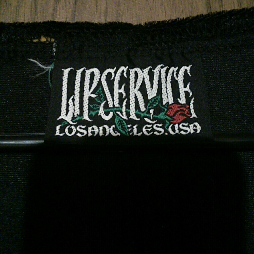 Authentic Vintage Lip Service Crushed Velvet Top - Picture 2 of 8